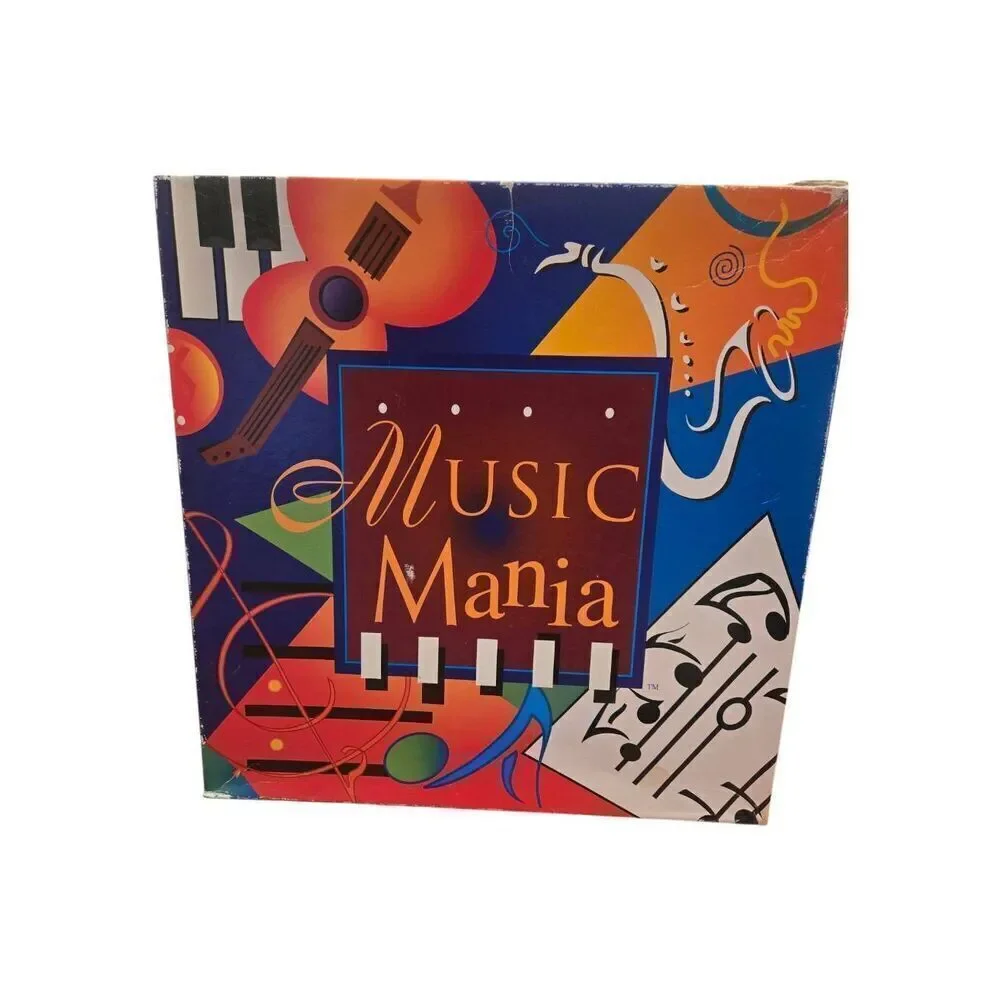 Music Mania Trivia Board Game 1996